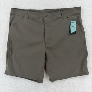 American Outback Shorts‎ Mens 2XL Green Nylon Stretch Hiking Outdoor Quick Dry